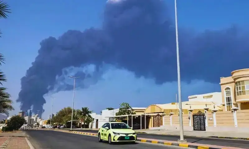 Abu Dhabi missile debris kills two, injures three, damages vehicles