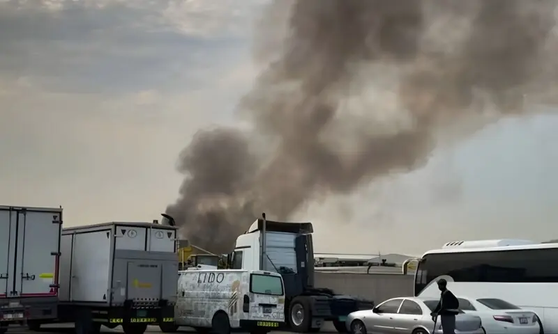 ابوظہبی: خلیفہ پورٹ کے قریب حملے کے بعد تیسری مرتبہ آگ بھڑک اٹھی، 6 زخمی