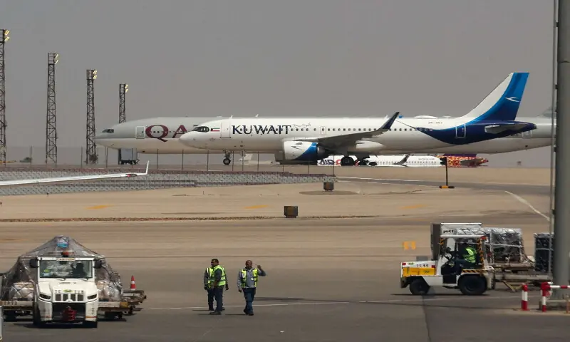 Kuwait says Iran drone attack sets airport fuel tanks ablaze