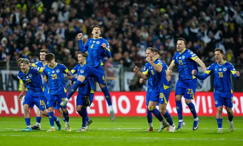 Italy miss out on World Cup for third straight time after loss to Bosnia