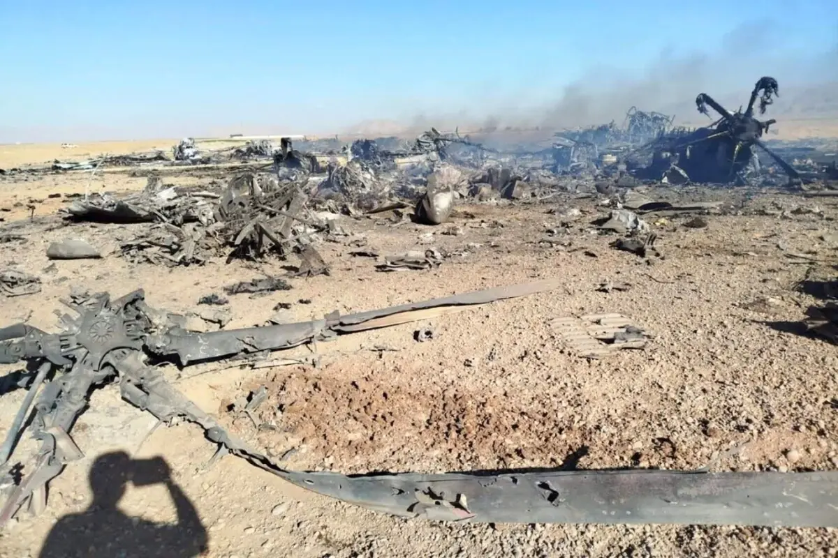 ایران میں تباہ ہونے والا امریکی طیارہ