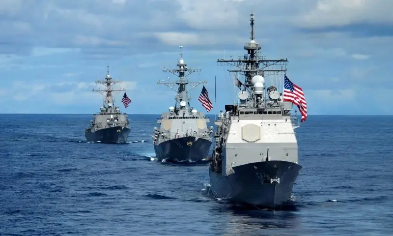 آبنائے ہرمز کی ناکہ بندی کب شروع ہوگی؟ امریکی فوج نے وقت بتا دیا