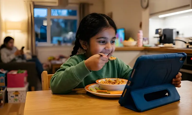 کھانے کے دوران اسکرین کا استعمال بچوں کی صحت کیلئے خطرناک ہے: طبی ماہرین