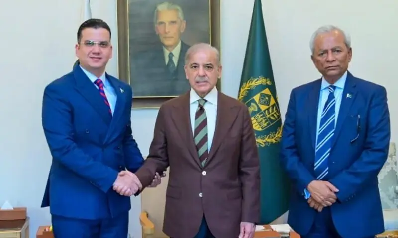 وزیراعظم شہباز شریف سے ڈاکٹر فہد شفیق اور گورنر سندھ کی ملاقات