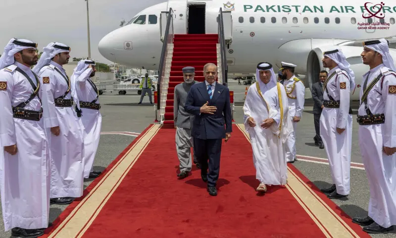 PM Shehbaz, Qatar emir discuss measures to defuse tensions