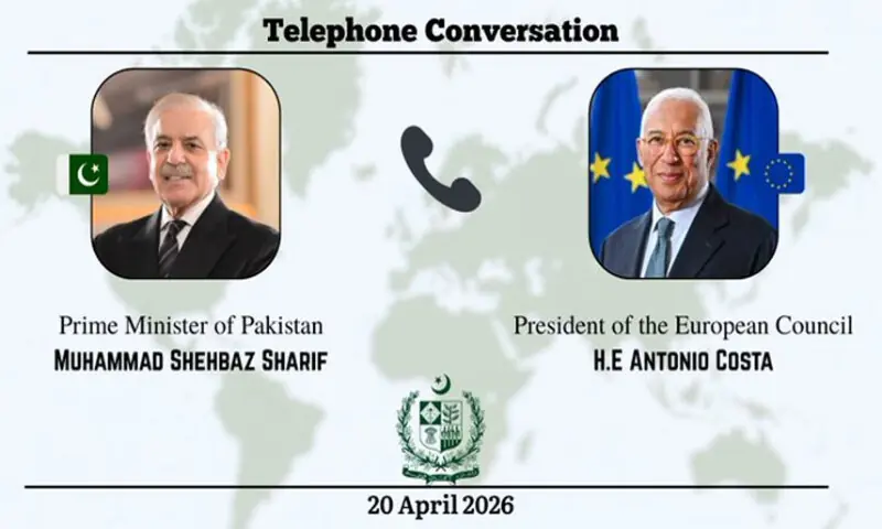 PM Shehbaz, EU Council chief discuss Middle East tensions
