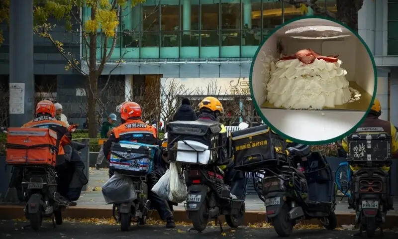 کیک پر پلاسٹک کے پھول نے چین میں ’گھوسٹ فوڈ نیٹ ورک‘ کا پردہ کیسے چاک کیا؟