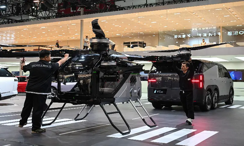 Chinese EVs, flying cars take centre stage at world's biggest auto show