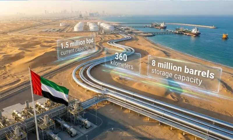 یو اے ای کے پاس تیل کی ترسیل کے لیے آبنائے ہرمز کا متبادل راستہ کیا ہے؟