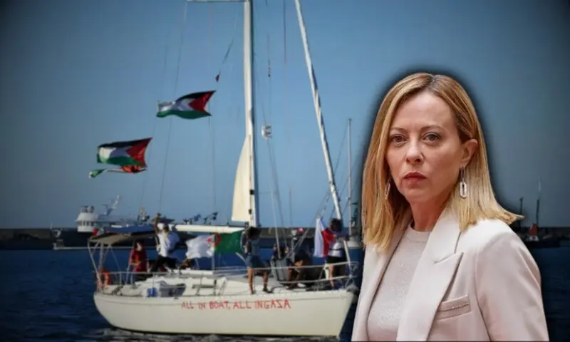 اٹلی کی غزہ جانے والے امدادی جہازوں پر اسرائیلی قبضے کی مذمت، فوری رہائی کا مطالبہ