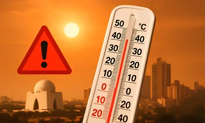 کراچی میں شدید گرمی کی لہر برقرار، پارہ 40 ڈگری تک جانے کا امکان