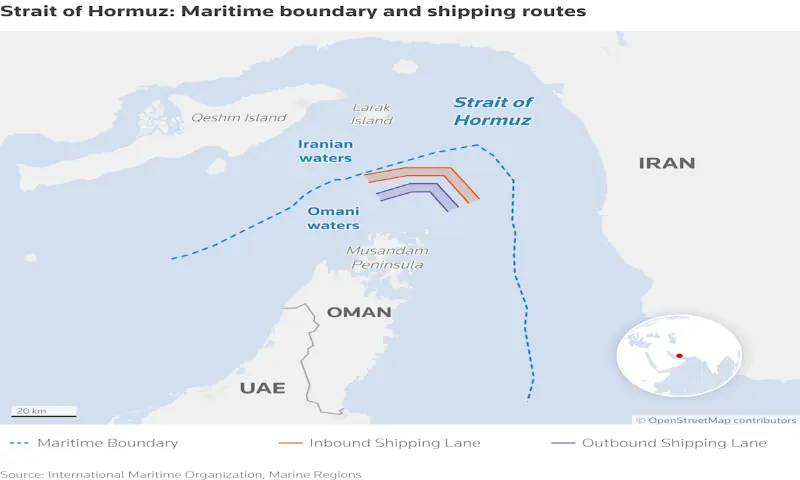 Iran imposes transit rules for ships in Strait of Hormuz