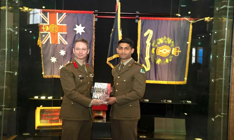 Pakistani cadet awarded top honour at Australia&rsquo;s Royal Military College