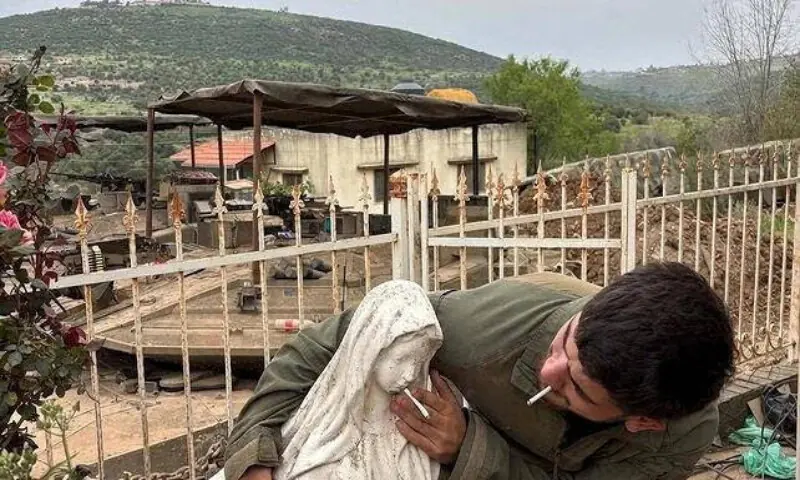From bombs to blasphemy: Israeli soldiers mock Christian faith in Lebanon
