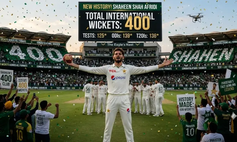 انٹرنیشنل کیریئر کی 400 وکٹیں مکمل، بڑا اعزاز شاہین شاہ آفریدی کے نام