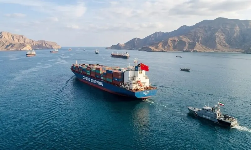 ایران نے چینی جہازوں کو آبنائے ہرمز سے گزرنے کی اجازت دے دی