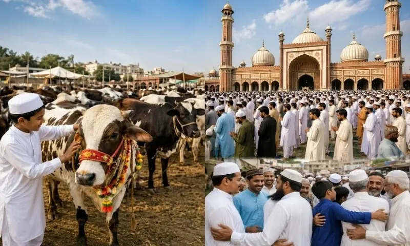 ملک بھر میں عید الاضحیٰ آج انتہائی عقیدت و احترام کے ساتھ منائی جائے گی