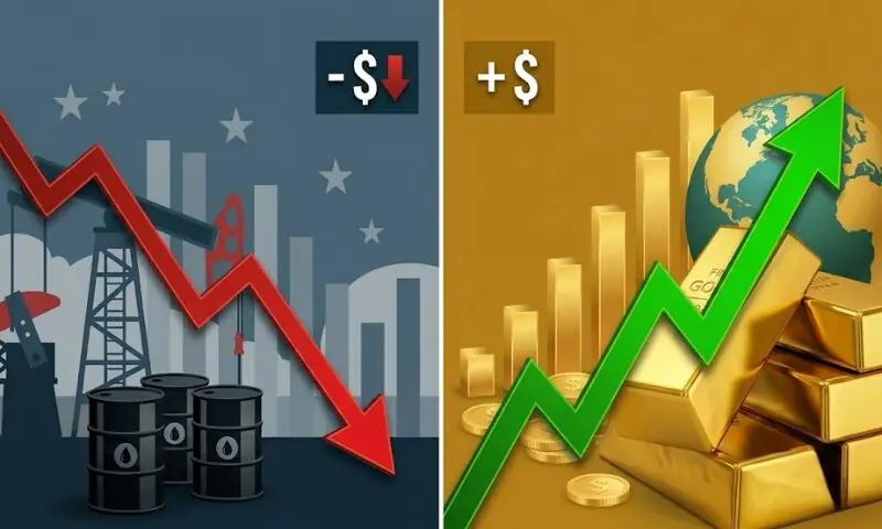 خام تیل کی قیمتوں میں کمی کے باوجود عالمی مارکیٹ میں سونے مہنگا ہوگیا