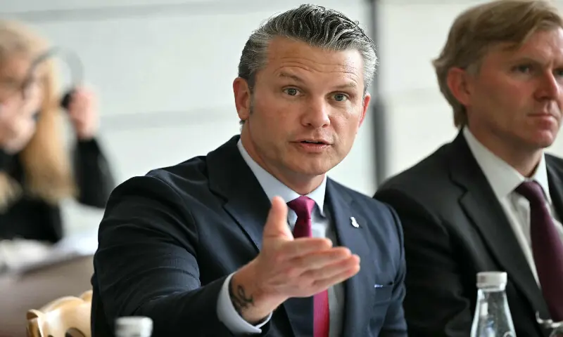 Hegseth urges Europe on D-Day to counter present-day 'invasion'