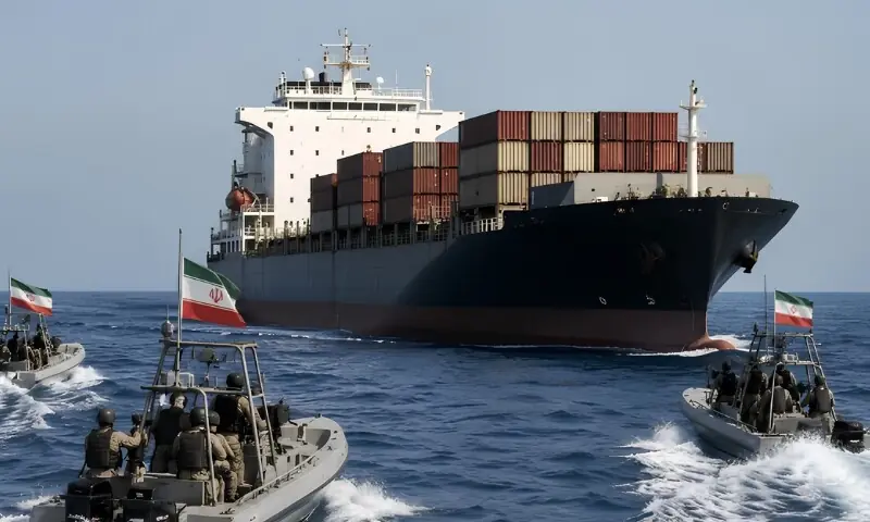 ایران نے آبنائے ہر مز سے امریکی مال بردار جہاز قبضے میں لے لیا