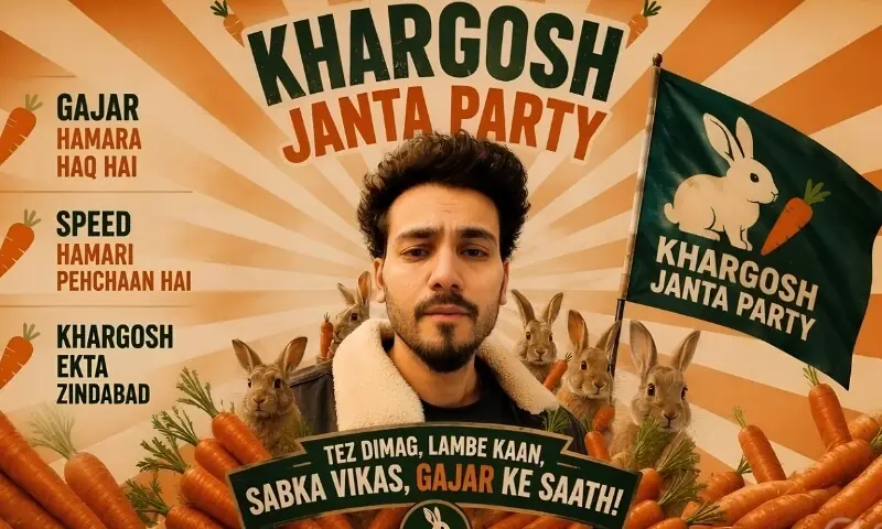 ایلوِش یادو نے 'کاکروچ جنتا پارٹی' کا مزاق اڑانے کے لیے 'خرگوش جنتا پارٹی' لانچ کر دی