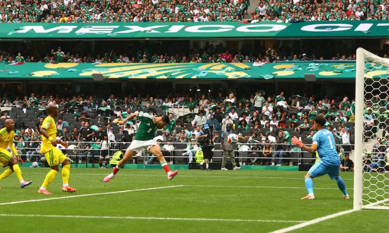 Mexico get World Cup party started with win as South Africa see red