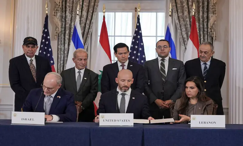 Lebanon, Israel, US sign trilateral framework agreement in Washington