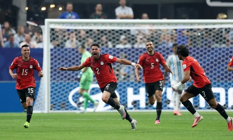 فیفا ورلڈکپ 2026: مصر نے ارجنٹینا کے خلاف پہلا گول کردیا