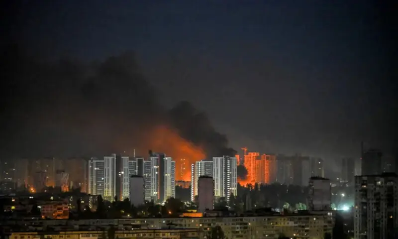 Ukrainian capital Kyiv under Russian missile attack, two injured