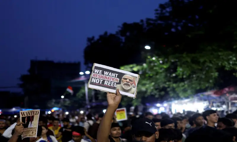 Modi under pressure as youth protest leaders set for more talks