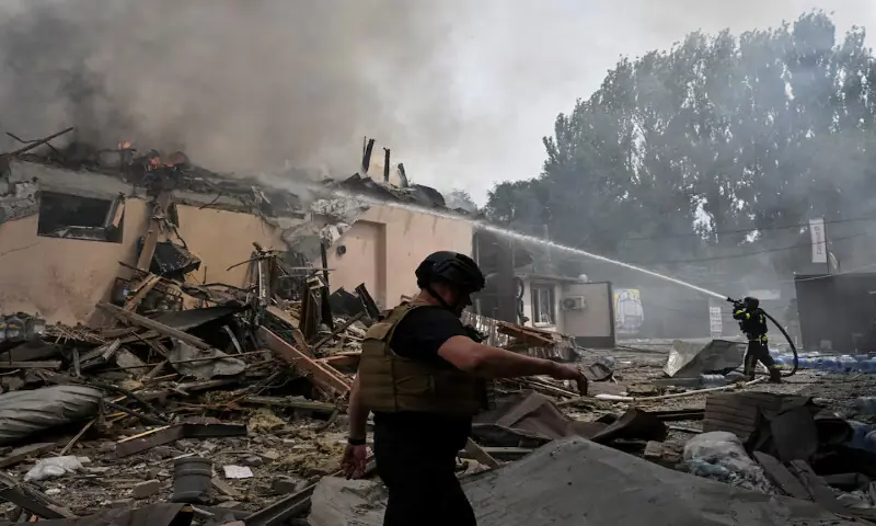 12 dead in attack in Russian-held part of Ukraine, officials say