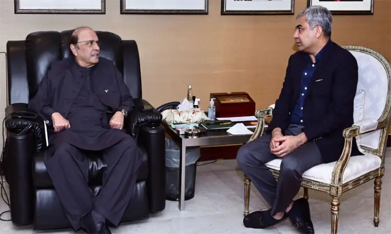 Naqvi briefs Zardari on security situation in KP, Balochistan