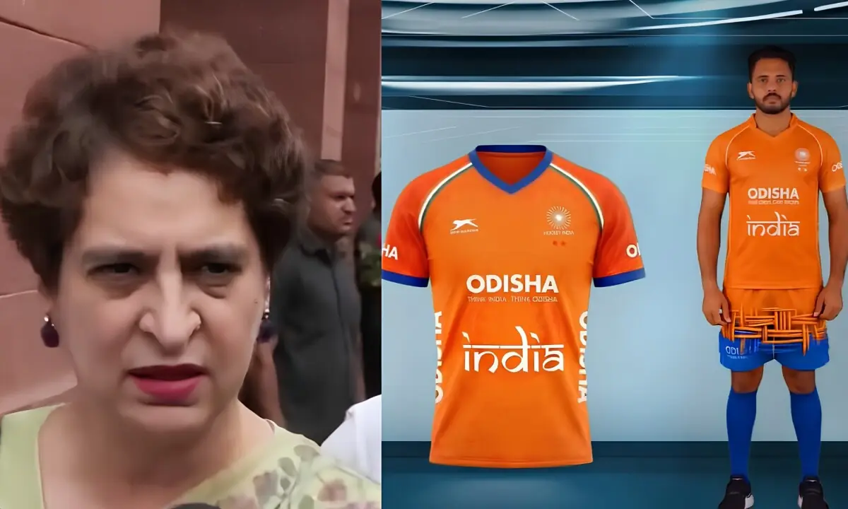 بھارتی ہاکی ٹیم کی جرسی کا رنگ تبدیل کرنے پر پریانکا گاندھی مودی پر برہم