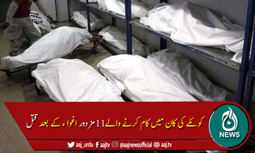 مچھ میں مسلح افراد نے11کان کنوں کو اغواء کر کے قتل کردیا