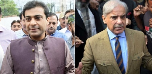 Shehbaz Sharif, Hamza Shahbaz appear before NAB court in money laundering case