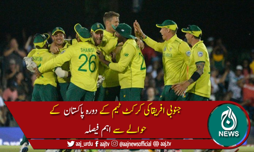 جنوبی افریقاکی کرکٹ ٹیم کو اسٹیٹ گیسٹ کا درجہ دینے کا فیصلہ