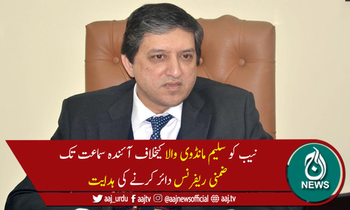 نیب کو سلیم مانڈوی والا کیخلاف ضمنی ریفرنس دائر کرنےکیلئے2ہفتےکی مہلت