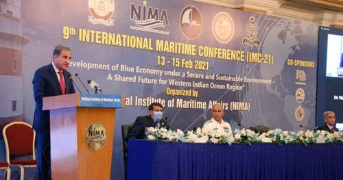 Pakistan ready to cooperate with friendly nations to promote blue economy: FM