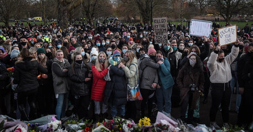 Londoners continue to protest against police after murder of Sarah Everard