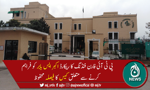 الیکشن کمیشن نے اکبر ایس بابر کی درخواست پر فیصلہ محفوظ کر لیا