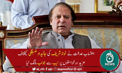 نوازشریف کی جائیدادضبطگی کیخلاف مزید درخواستوں پر نیب سےجواب طلب