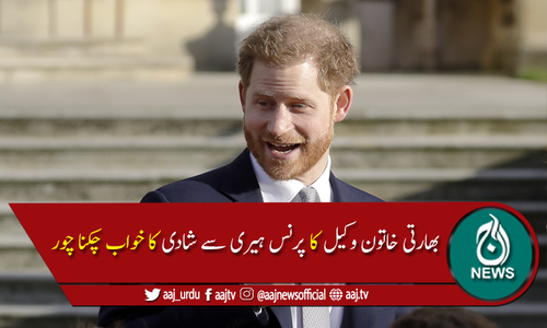 بھارت:خاتون وکیل کا پرنس ہیری سے شادی کا خواب چکنا چور