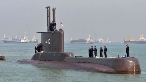 Indonesia navy searching for submarine with 53 aboard