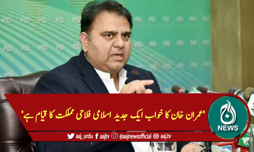 'عمران خان کا خواب ایک جدید اسلامی فلاحی مملکت کا قیام ہے'