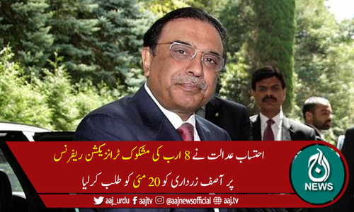 سابق صدر آصف زرداری کیخلاف پانچواں ریفرنس سماعت کیلئے مقرر