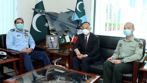 Chinese Ambassador calls on Air Chief in Islamabad