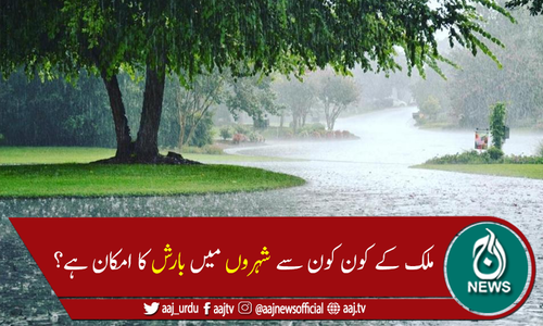 بلوچستان، سندھ، پنجاب، خیبر پختونخوا اور کشمیر میں بارش کا امکان