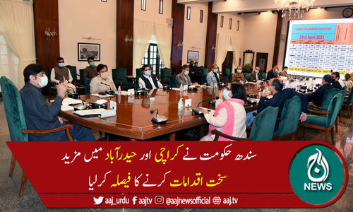 کوروناوائرس:کراچی اور حیدرآباد میں مزید سخت اقدامات کرنے کا فیصلہ