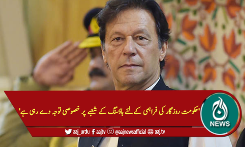 'حکومت روزگارکی فراہمی کےلئے ہاؤسنگ کے شعبے پر خصوصی توجہ دے رہی ہے'