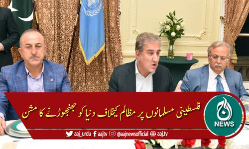 پاکستانی وزیر خارجہ "فلسطین امن مشن" پر نیویارک پہنچ گئے